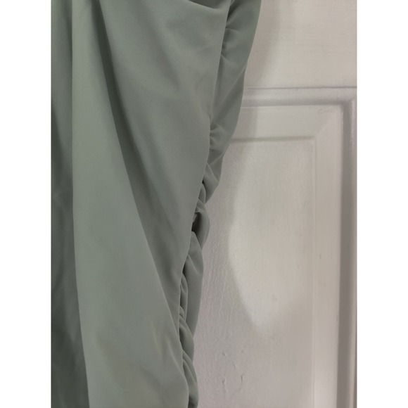 Kona Sol Sage Green One Piece Swimsuit V-Neck High Leg Plus Size 24W - Picture 3 of 9